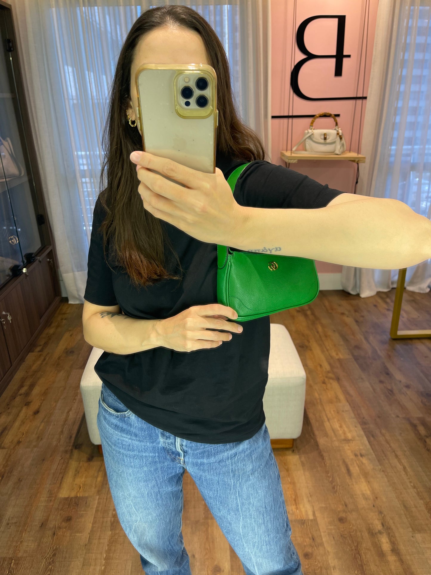 Gucci Aphrodite Mini Shoulder Bag Verde