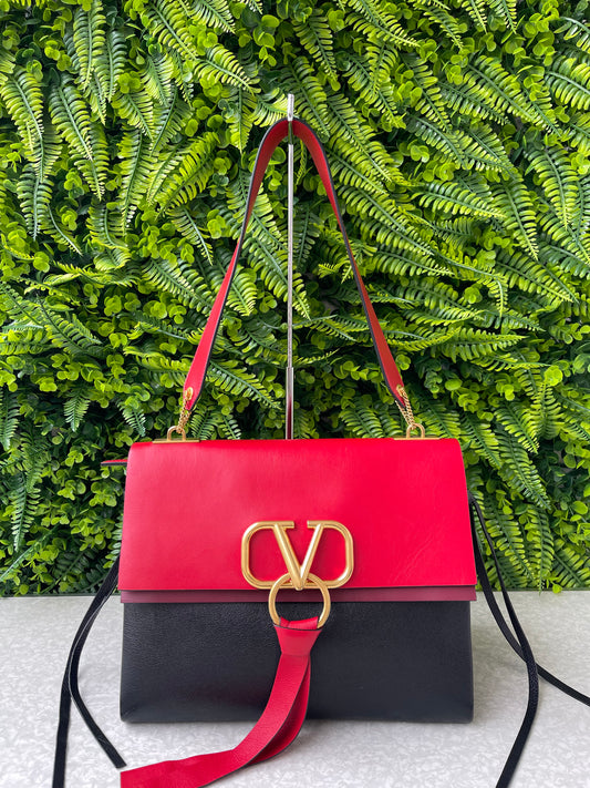 Valentino Garavani V Ring em Couro