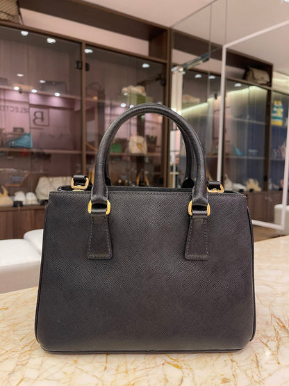 Prada Galleria Mini Tote Preta
