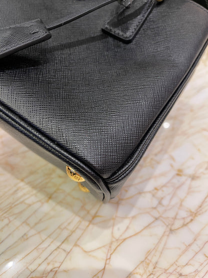 Prada Galleria Mini Tote Preta