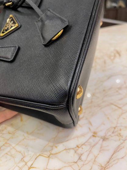 Prada Galleria Mini Tote Preta
