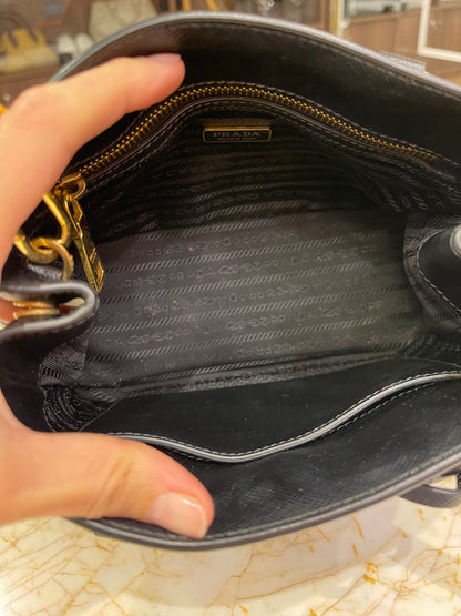 Prada Galleria Mini Tote Preta