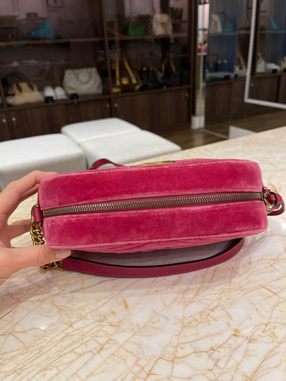 Gucci Marmont GG Camera Bag Rosa
