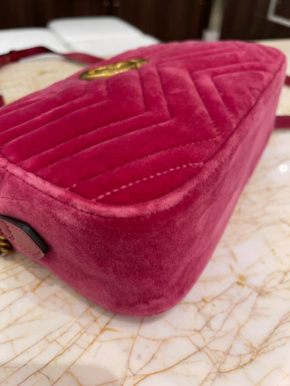 Gucci Marmont GG Camera Bag Rosa