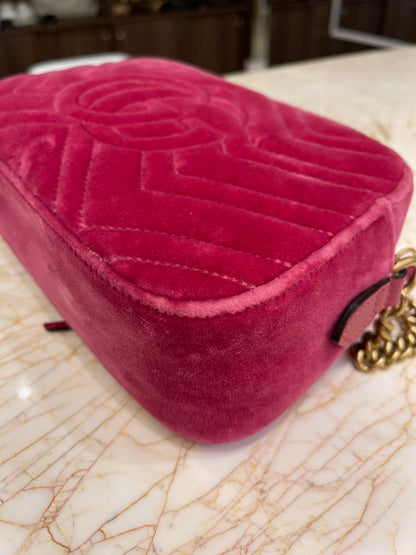Gucci Marmont GG Camera Bag Rosa