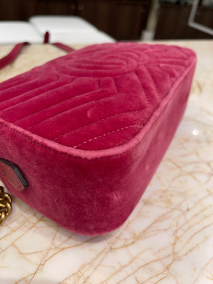Gucci Marmont GG Camera Bag Rosa