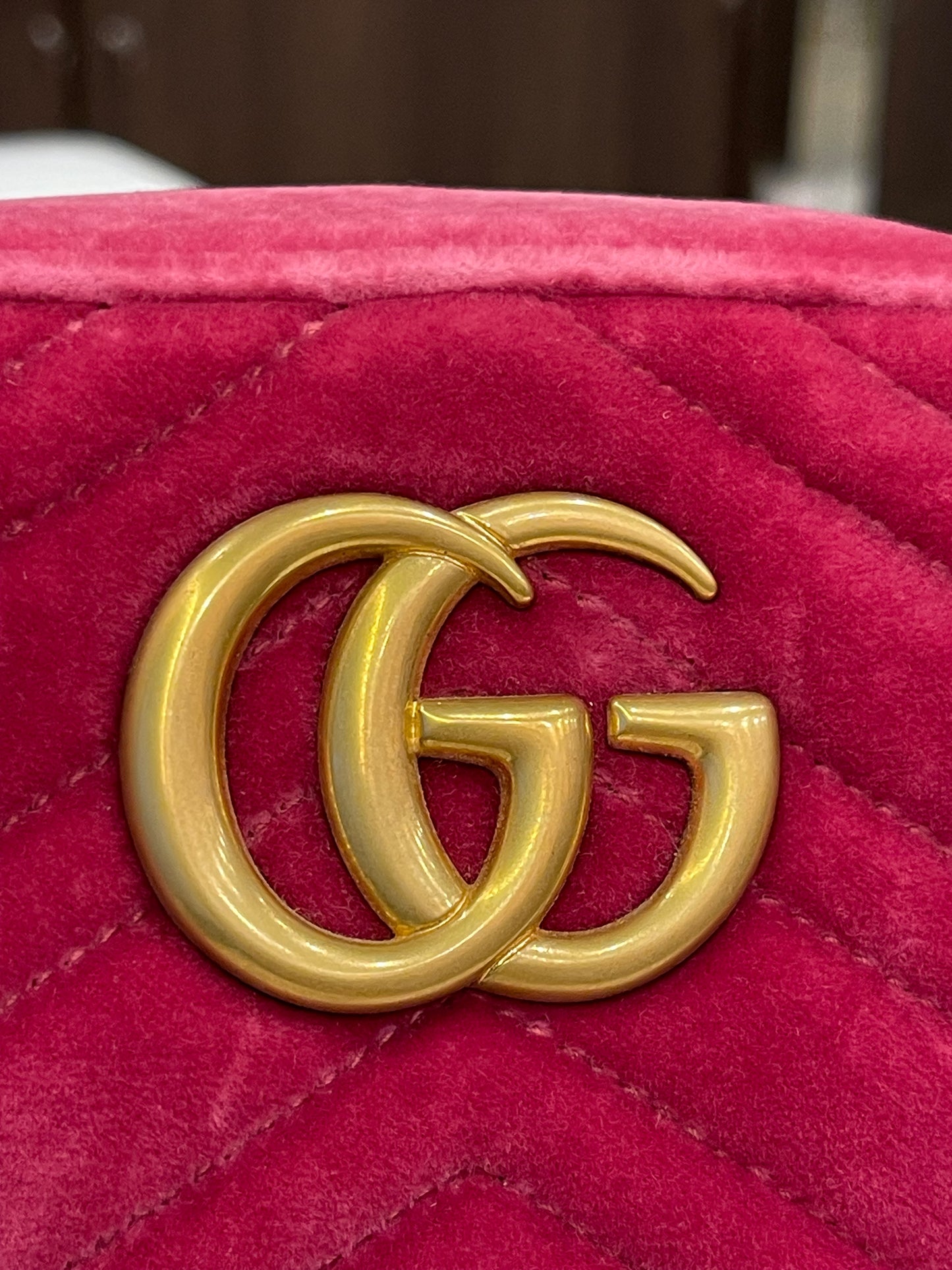 Gucci Marmont GG Camera Bag Rosa