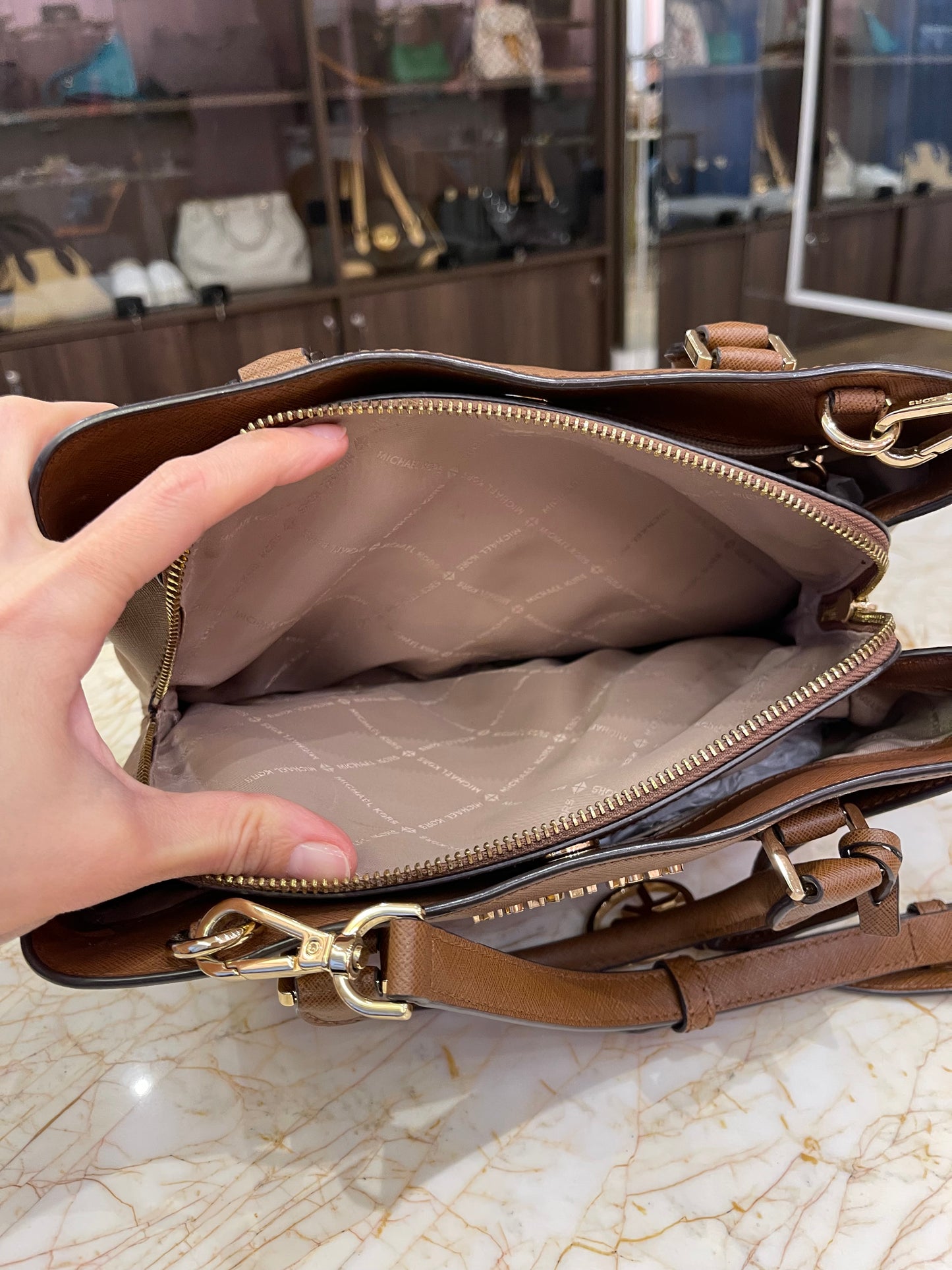 Michael Kors Tote Marrom