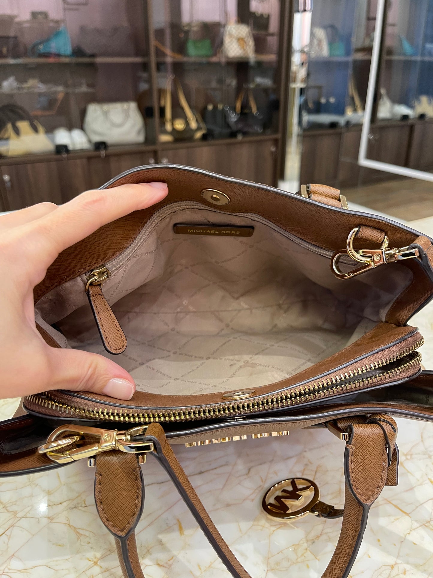 Michael Kors Tote Marrom