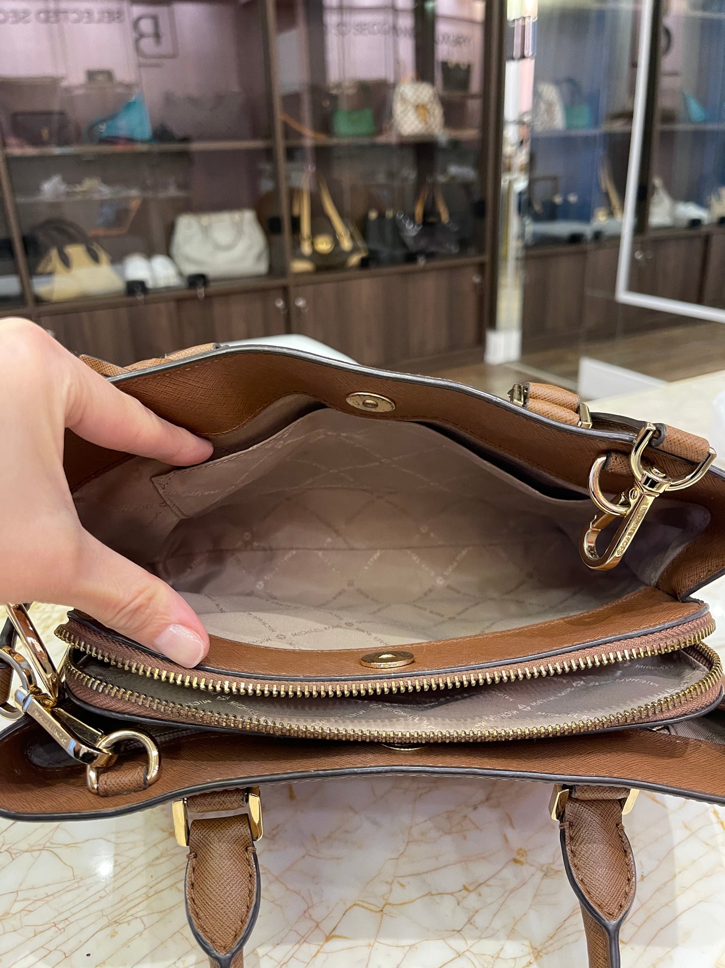 Michael Kors Tote Marrom