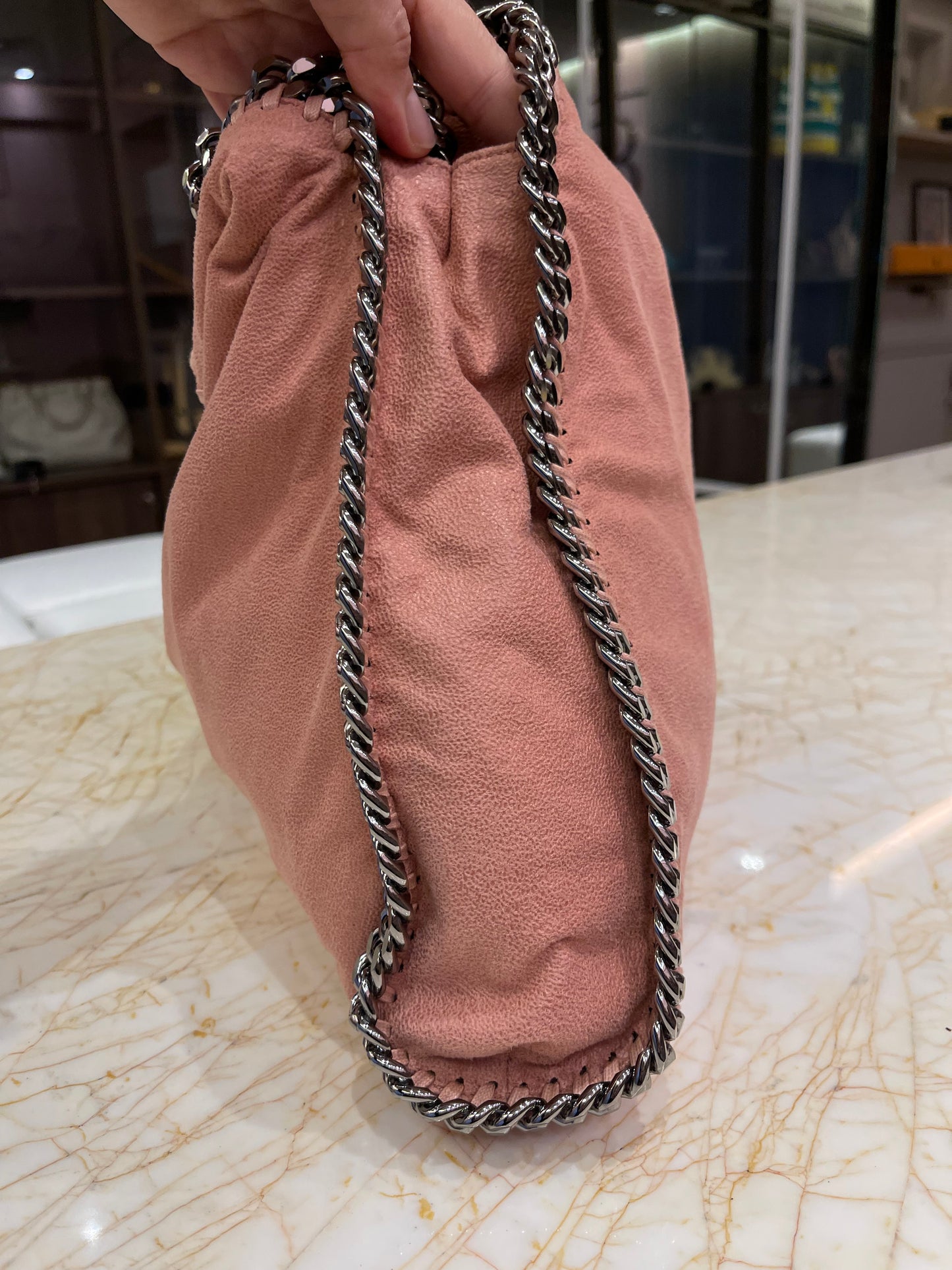 Stella McCartney Falabella Fold Over Rosa
