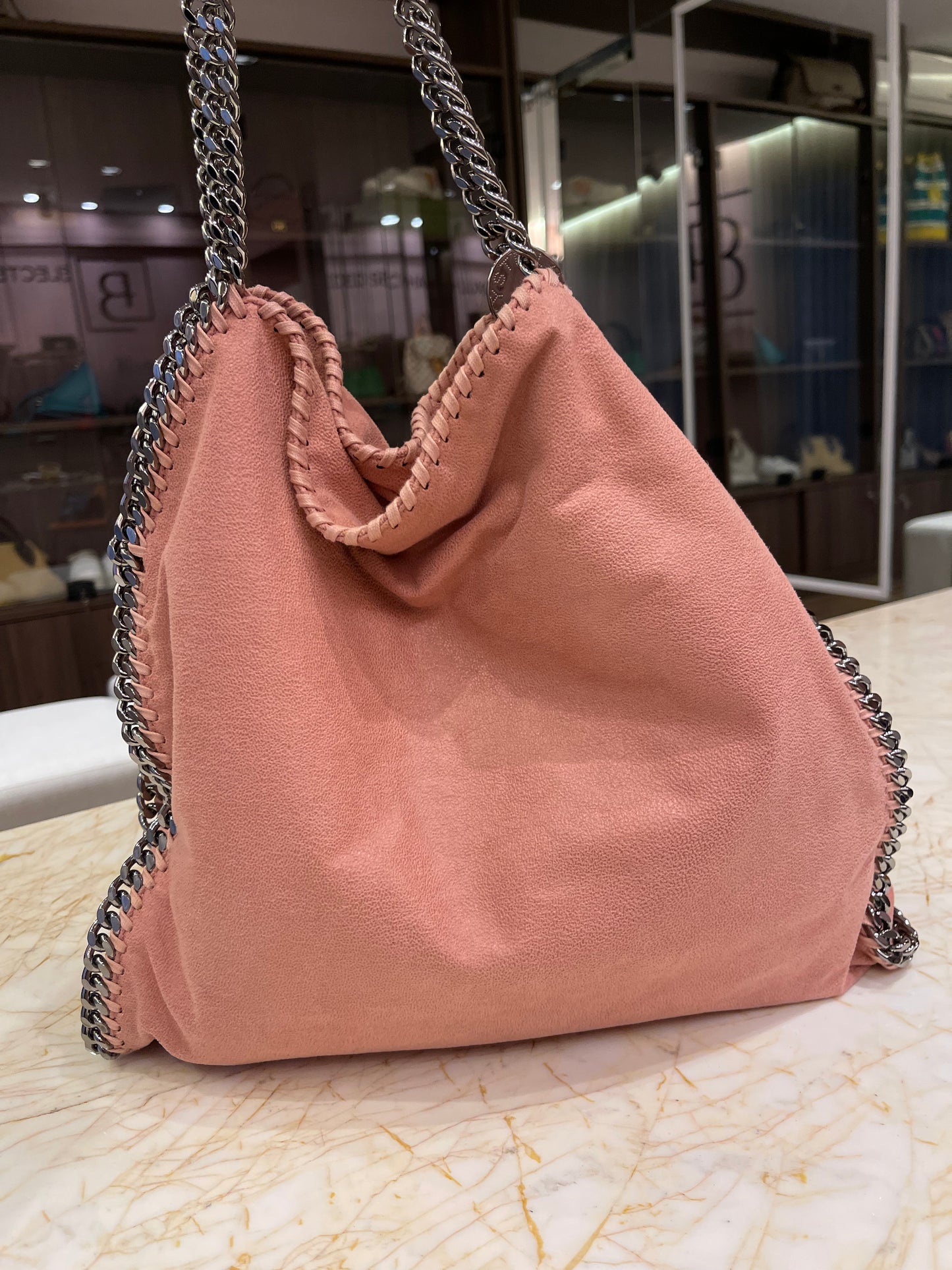 Stella McCartney Falabella Fold Over Rosa