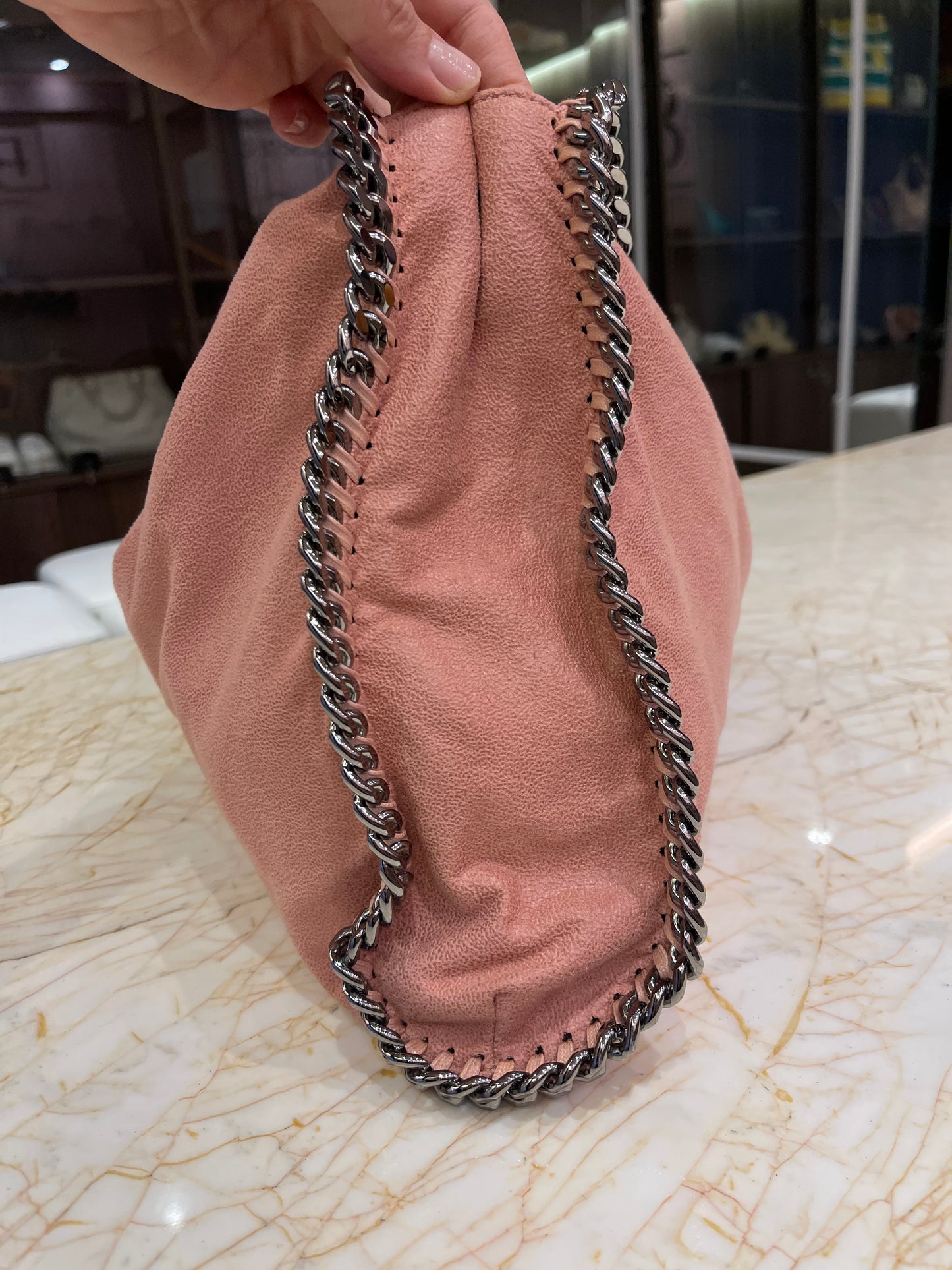 Stella McCartney Falabella Fold Over Rosa