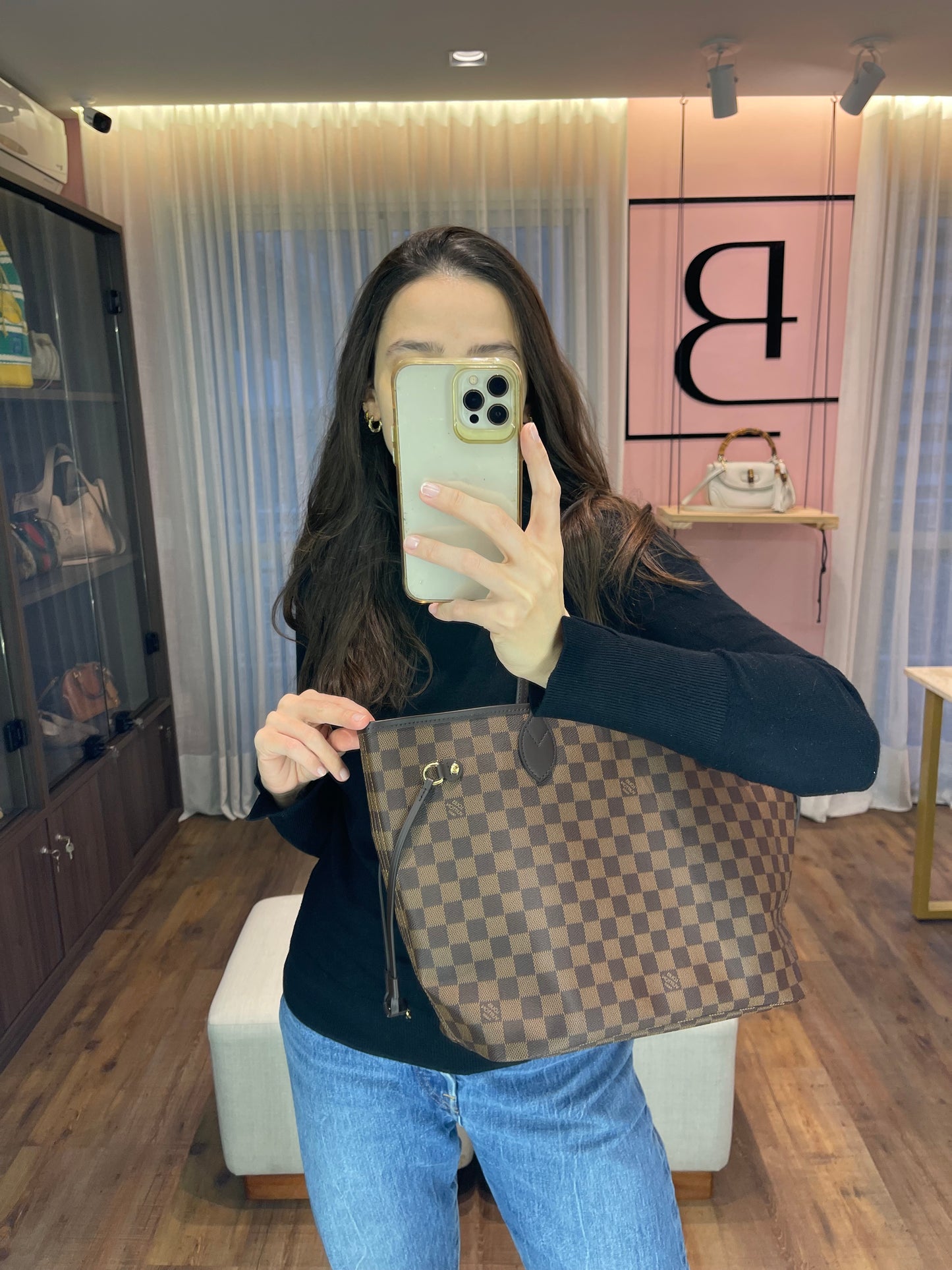 Louis Vuitton Neverfull Damier Ebene MM