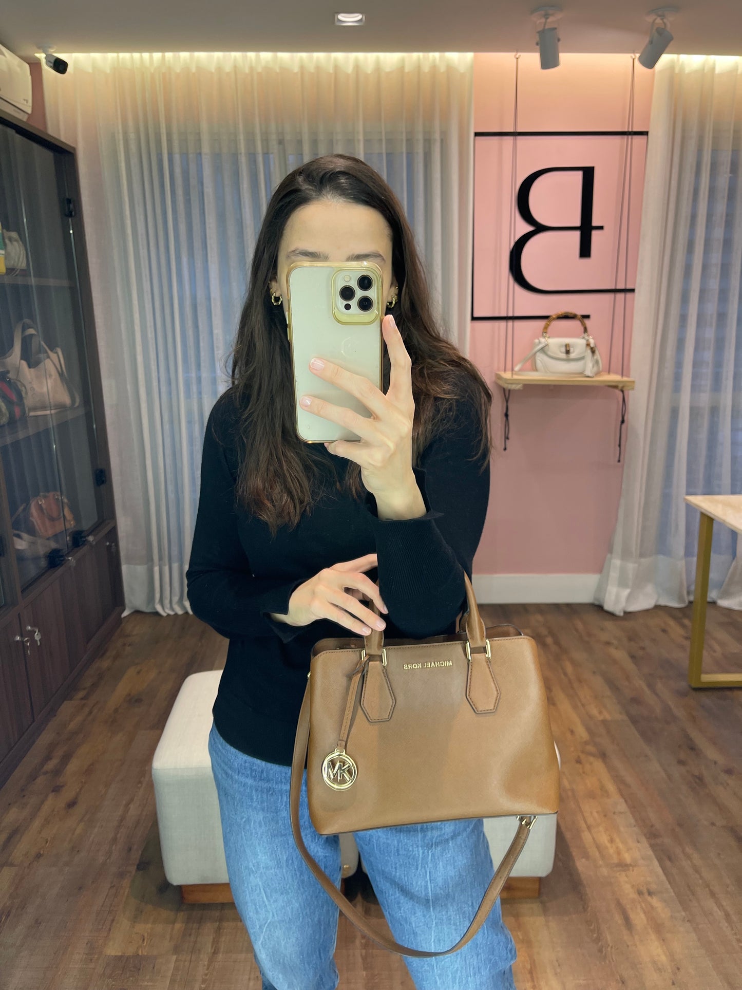Michael Kors Tote Marrom