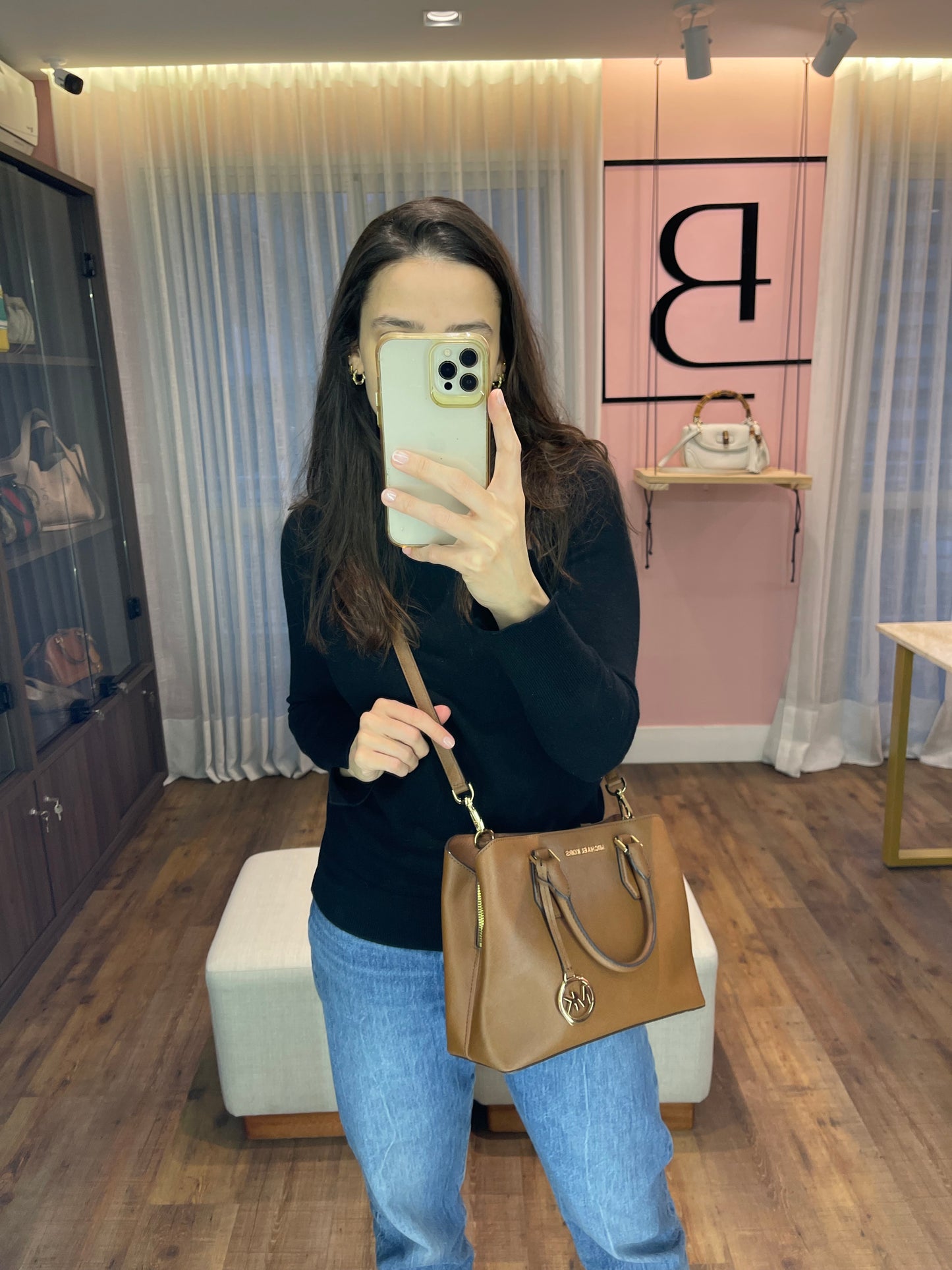 Michael Kors Tote Marrom