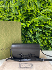 Gucci Horsebit 1955 Crossbody Preta