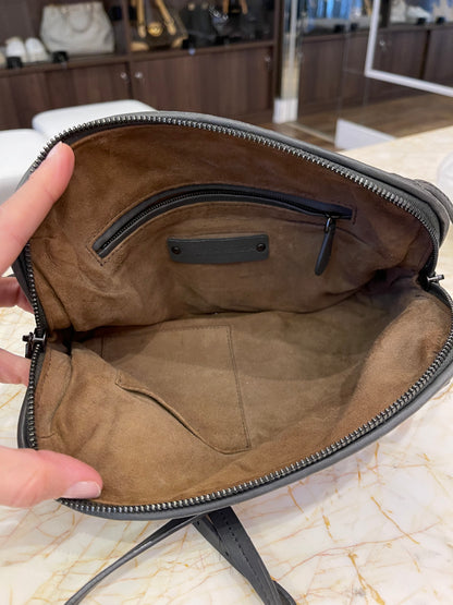 Bottega Veneta Nodini em Couro Intrecciato Cinza