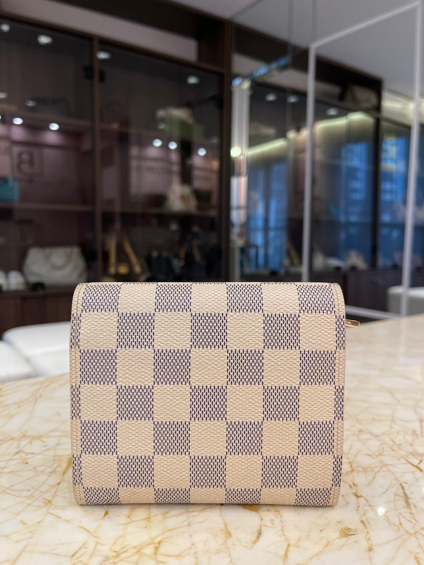 Carteira Louis Vuitton Joey Damier Azur