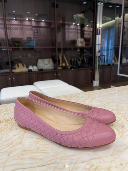 Sapatilha Bottega Veneta Intrecciato Rosa
