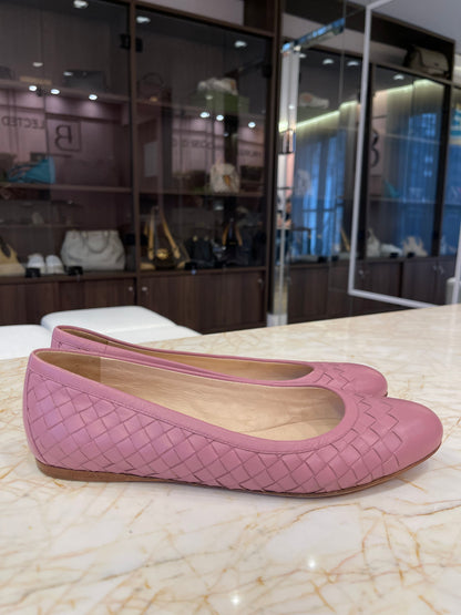 Sapatilha Bottega Veneta Intrecciato Rosa