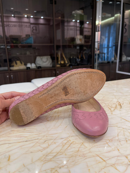 Sapatilha Bottega Veneta Intrecciato Rosa