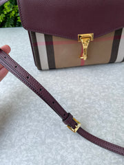 Burberry Haymarket Crossbody Vinho