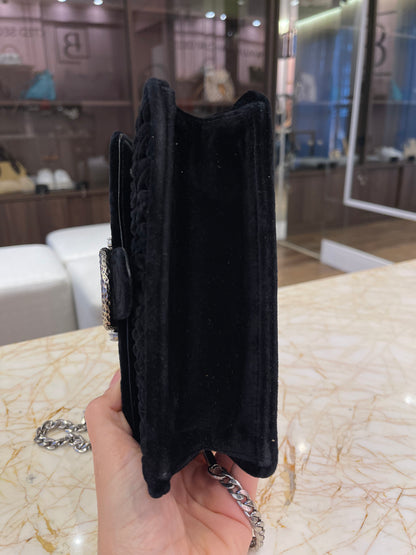Miu Miu Crystal Velvet Chain
