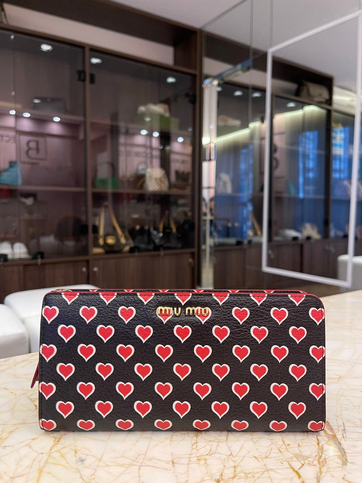 Carteira Miu Miu Madras St Cuori