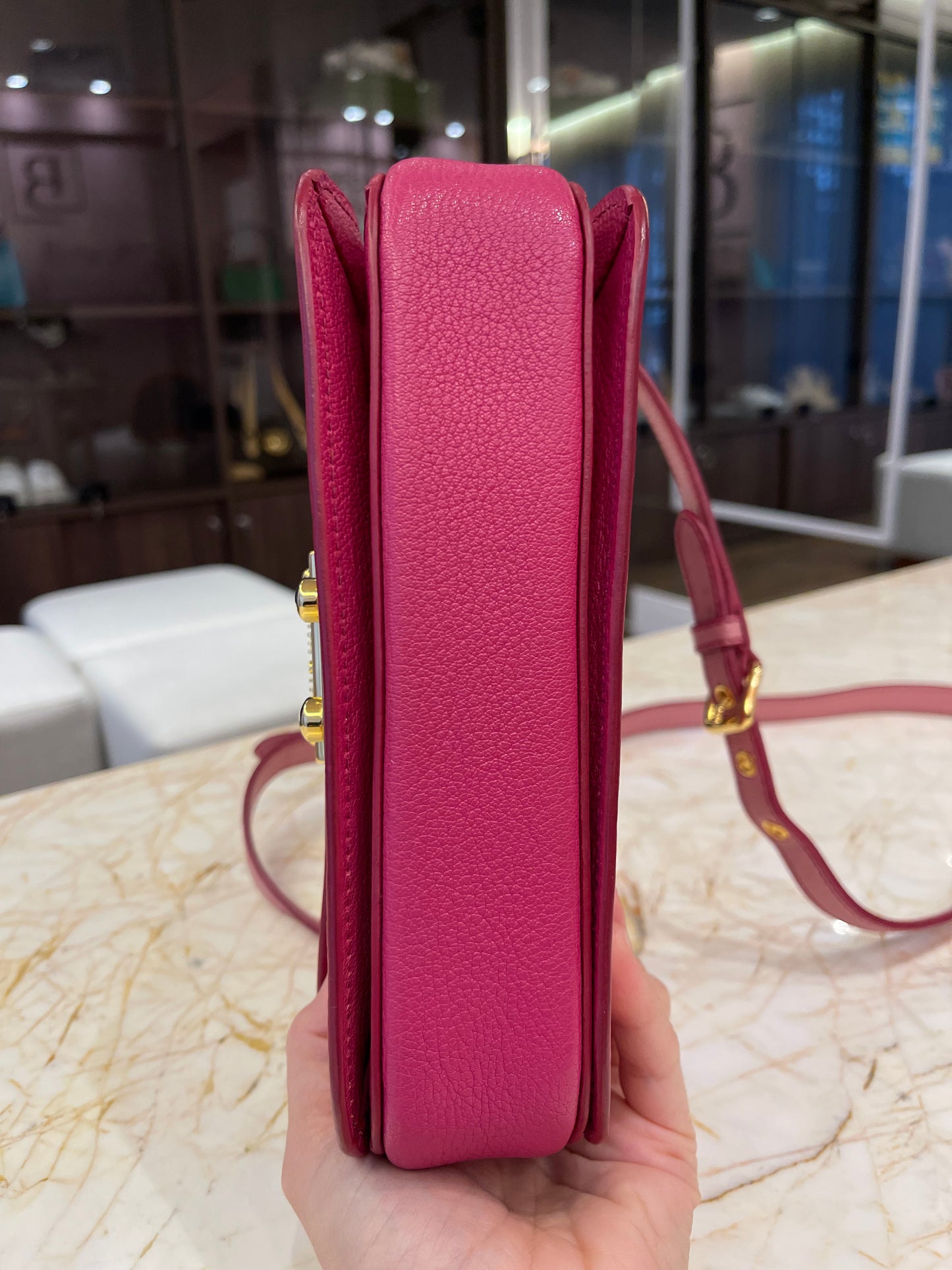 Miu Miu Madras Push Lock Bicolor