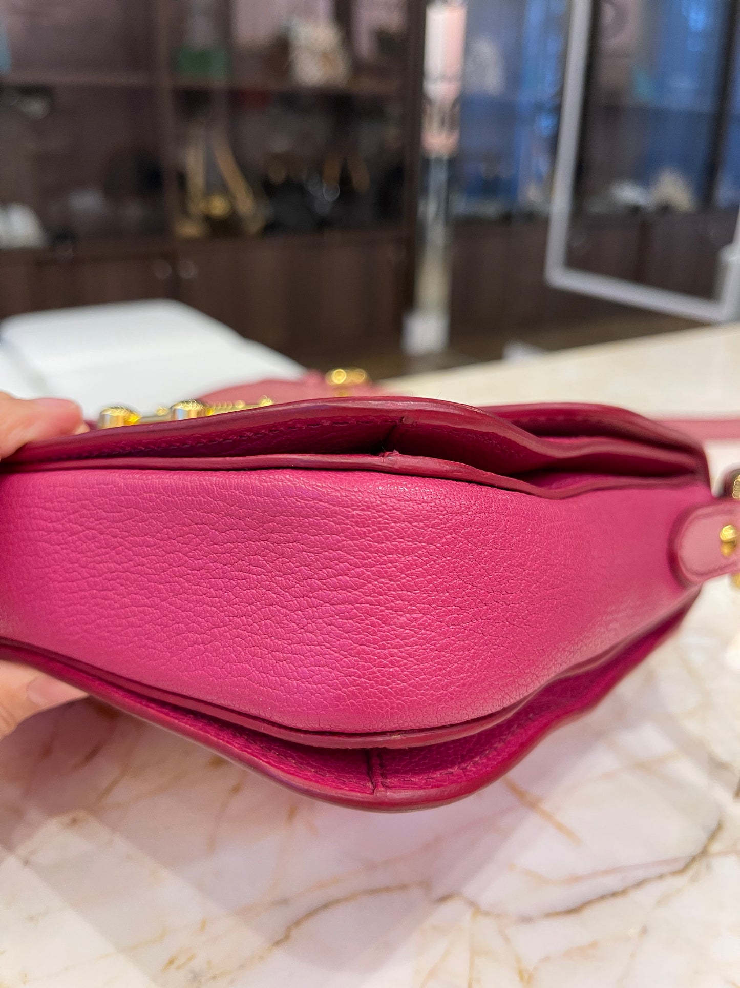 Miu Miu Madras Push Lock Bicolor