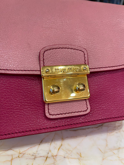 Miu Miu Madras Push Lock Bicolor