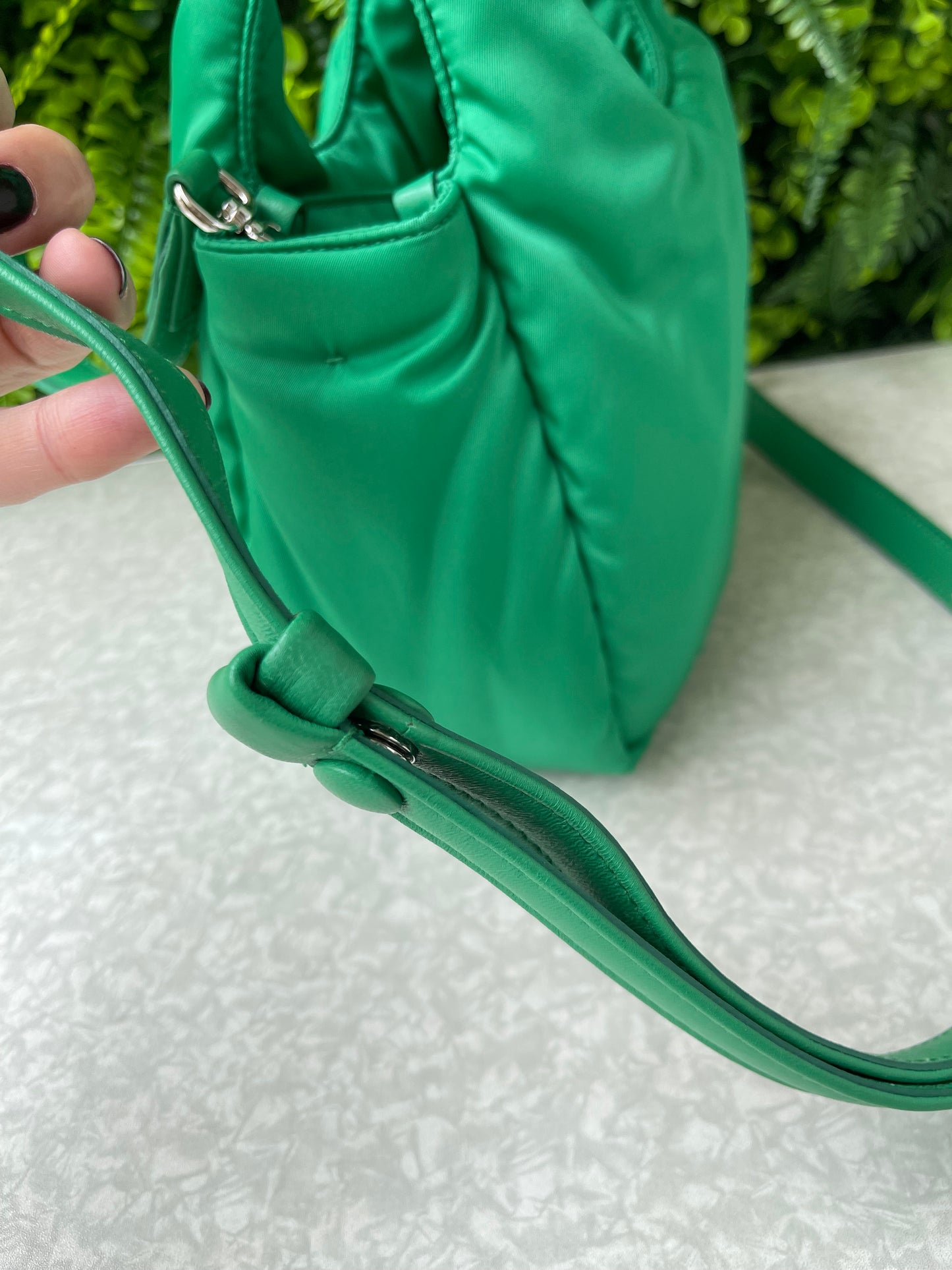 Prada Re-nylon Soft Puffer Verde