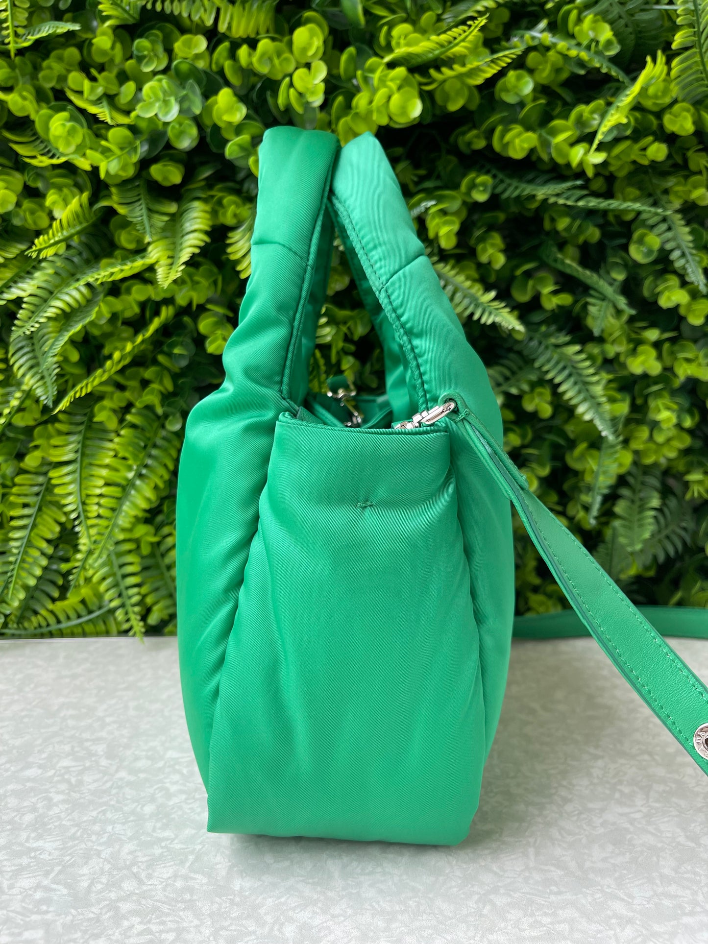 Prada Re-nylon Soft Puffer Verde