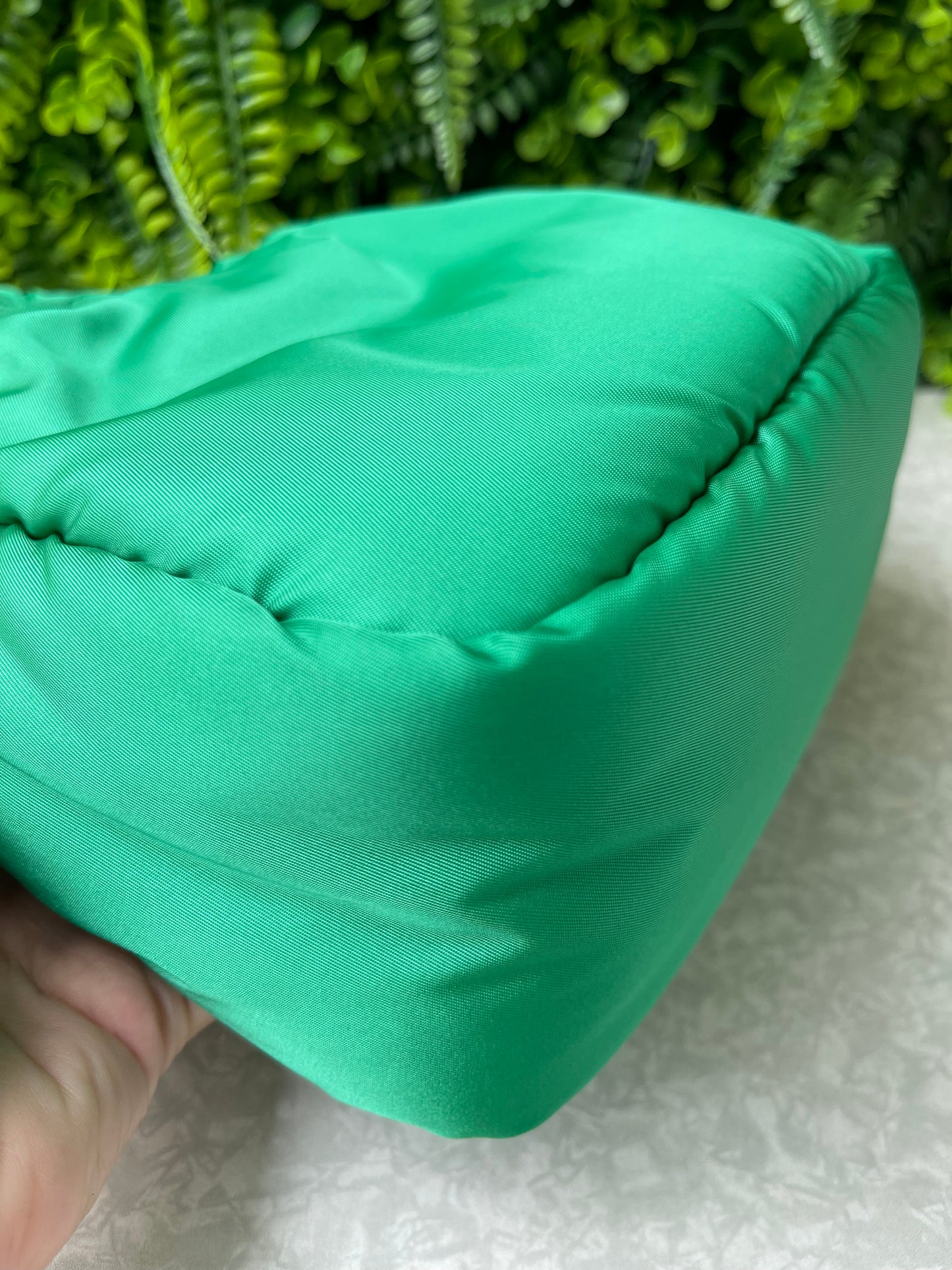 Prada Re-nylon Soft Puffer Verde
