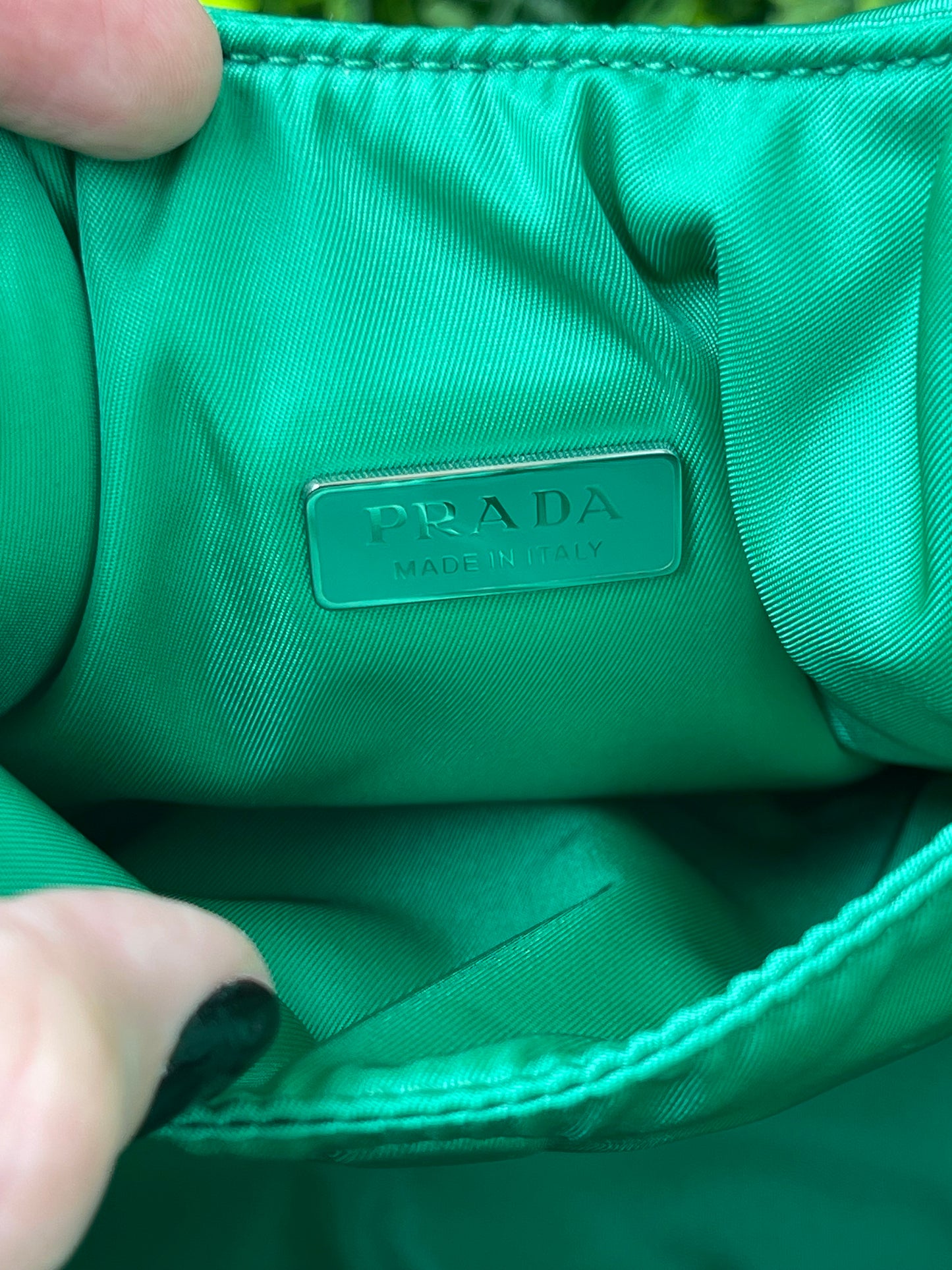 Prada Re-nylon Soft Puffer Verde