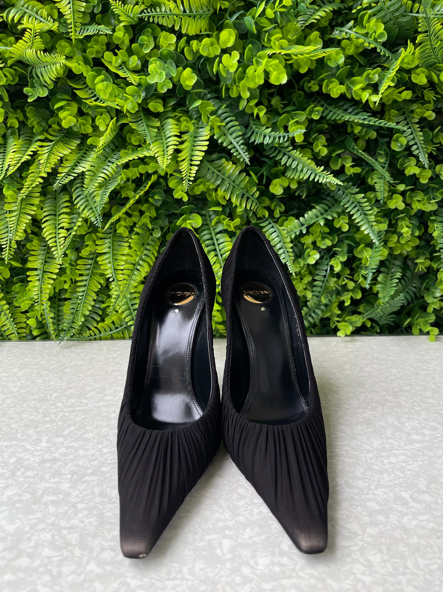 Sapato Scarpin YSL Slingback Preto