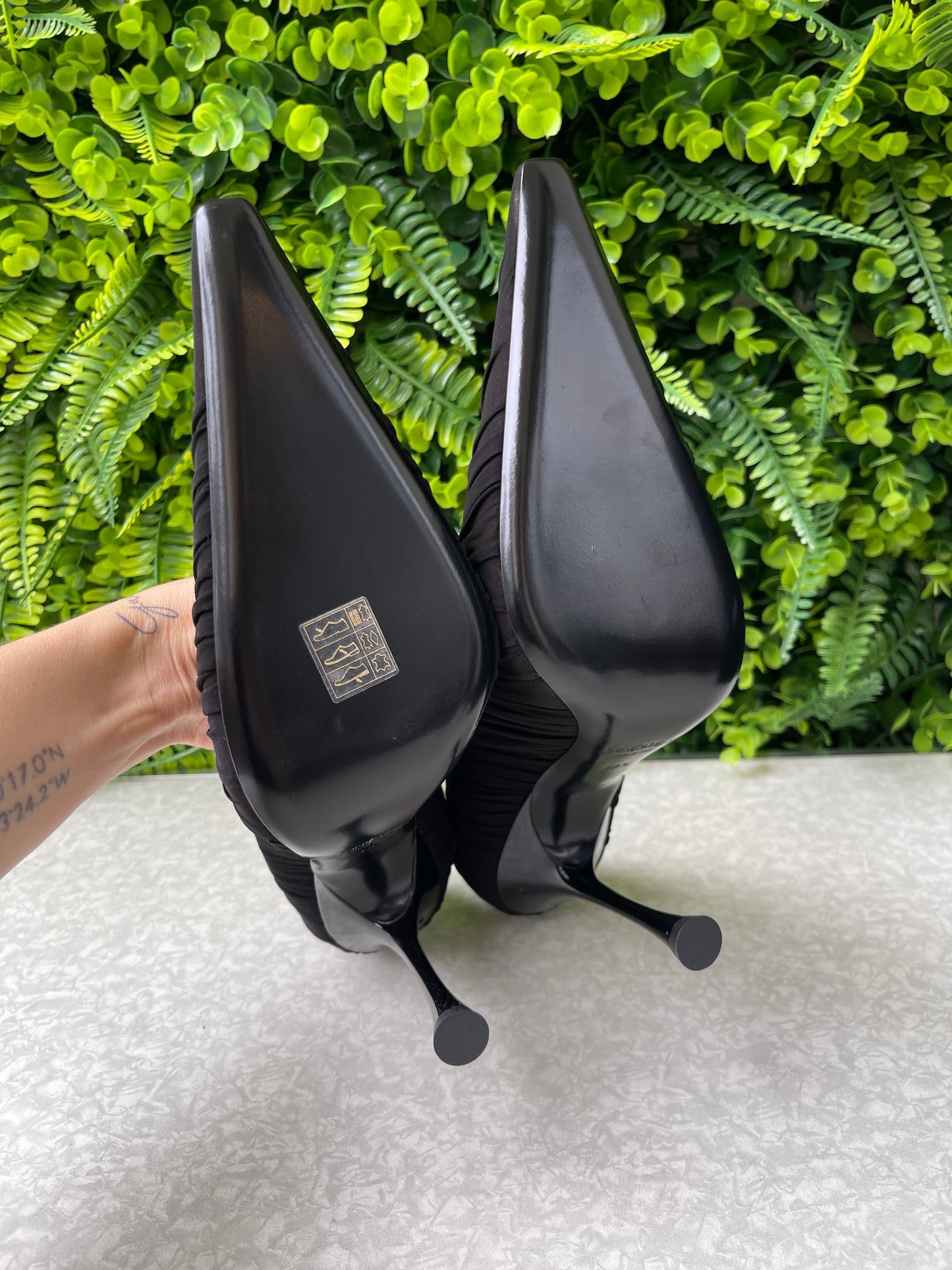 Sapato Scarpin YSL Slingback Preto