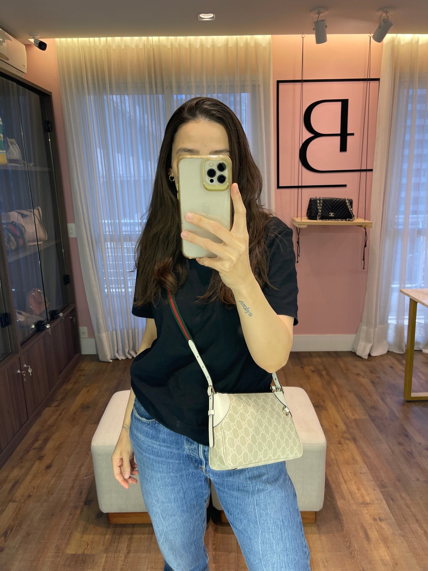 Gucci Emblem Supreme Small Monograma