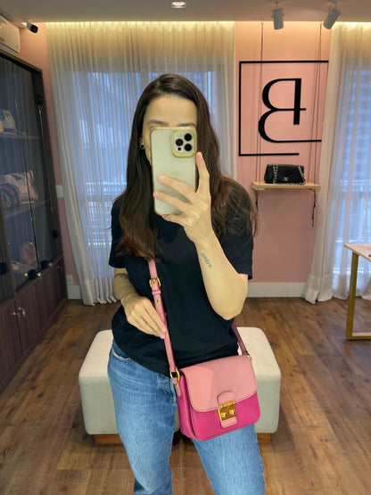 Miu Miu Madras Push Lock Bicolor