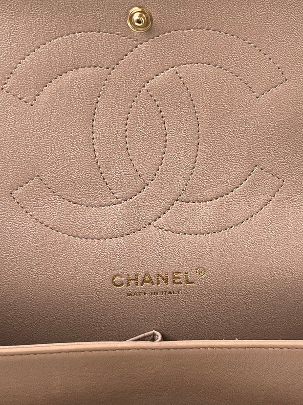 Chanel Double Flap Jumbo Lambskin Marrom