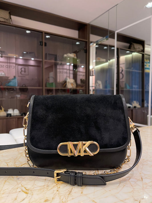 Michael Kors Parker em Couro Preto