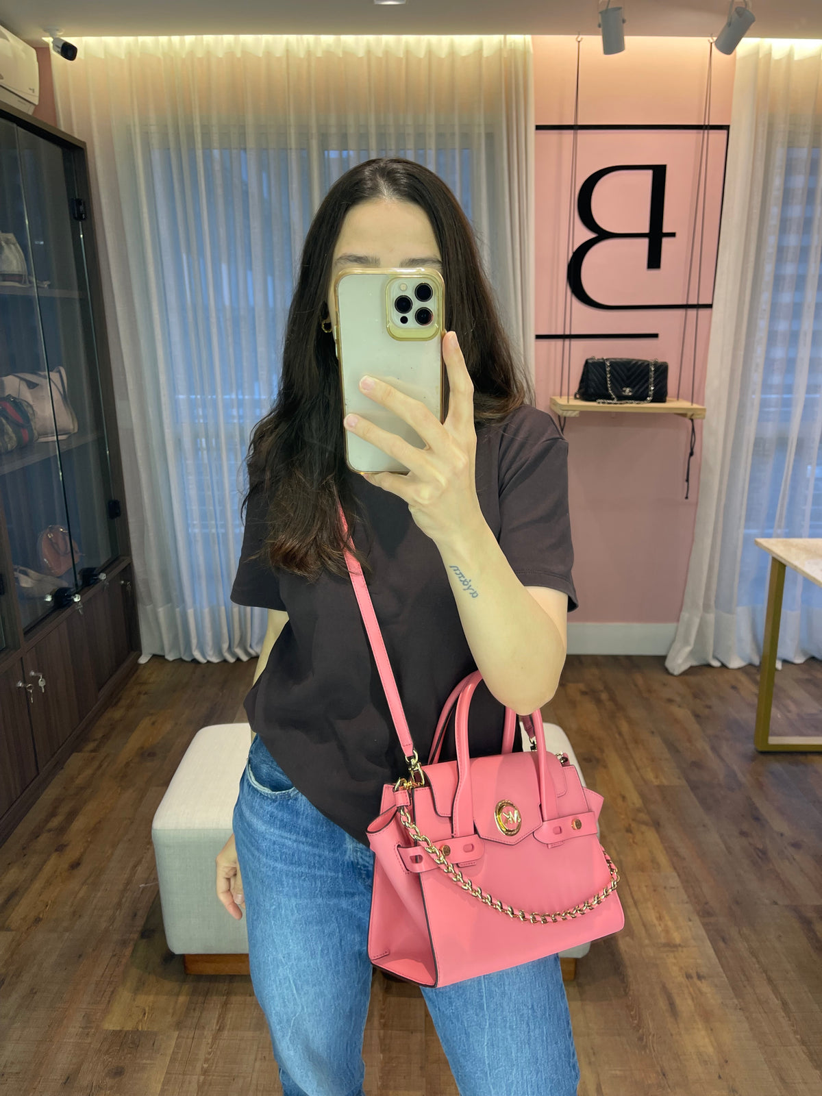 Michael Kors Carmen Tote Rosa