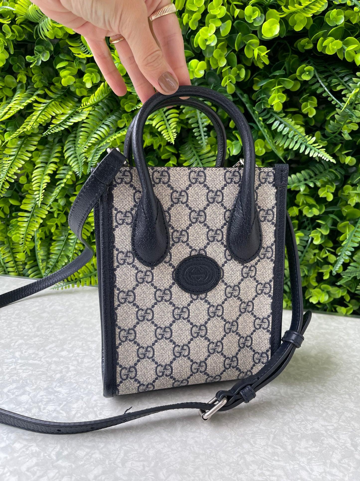Gucci Mini GG Supreme Azul