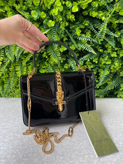 Gucci Sylvie 1969 Verniz Preta