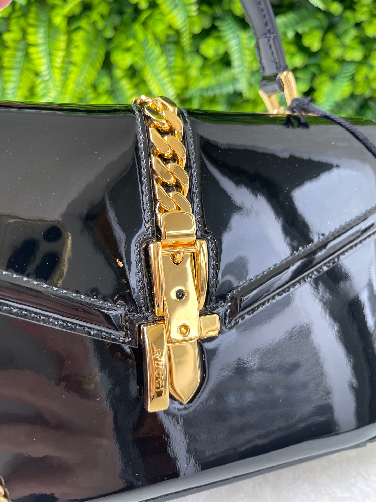 Gucci Sylvie 1969 Verniz Preta