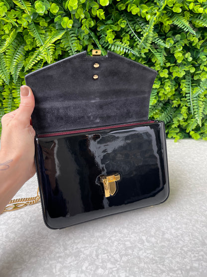 Gucci Sylvie 1969 Verniz Preta