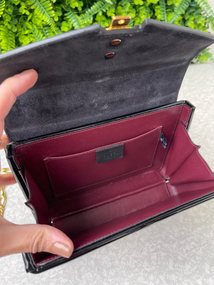 Gucci Sylvie 1969 Verniz Preta
