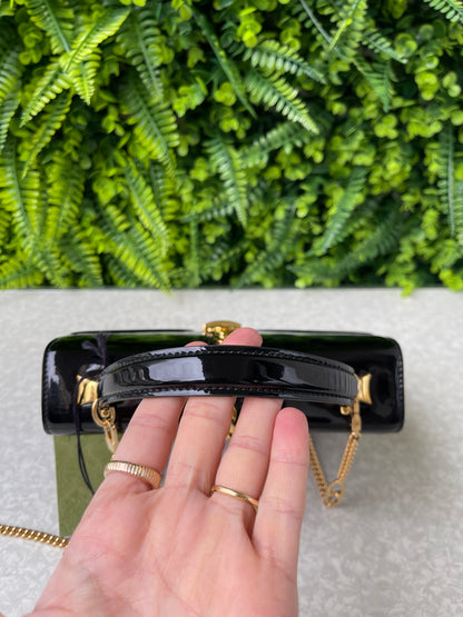 Gucci Sylvie 1969 Verniz Preta