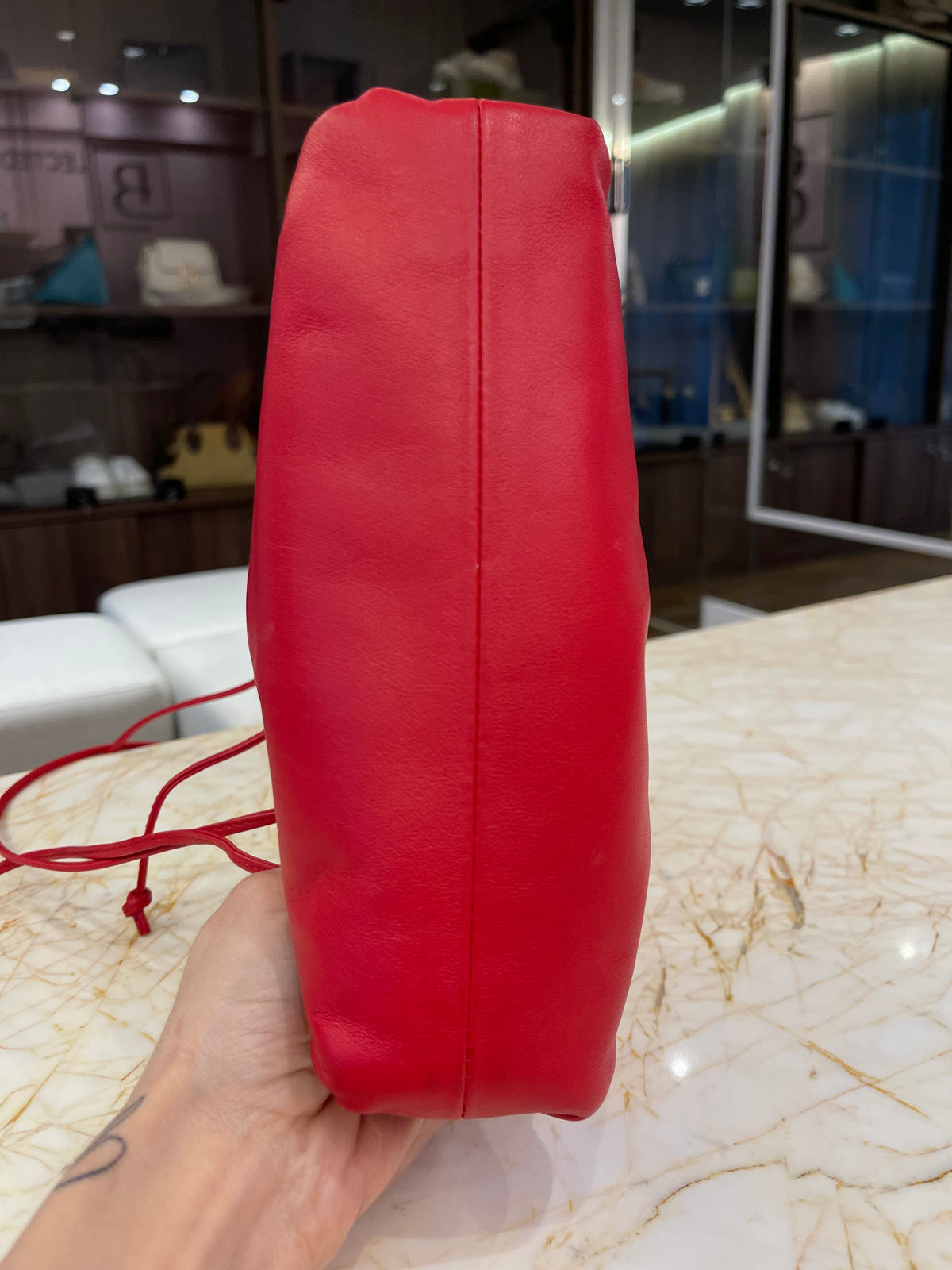 Bottega Veneta The Pouch Vermelha
